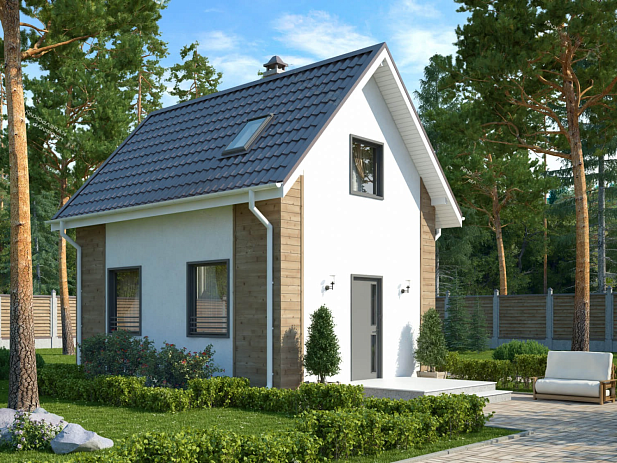 Дом из газобетона Кутижма, 51 кв.м