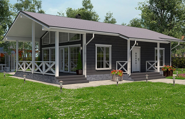 Дом из газобетона Эльмус, 116 кв.м