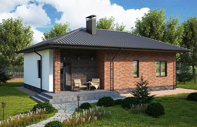 Дом из газобетона Белар, 85 кв.м