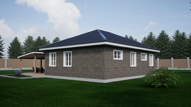 Дом из газобетона ГБ-325, 125,5 кв.м