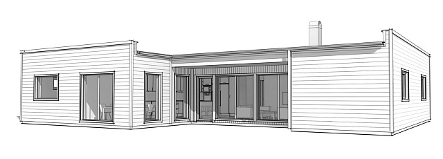 Дом из газобетона Виньё, 140 кв.м