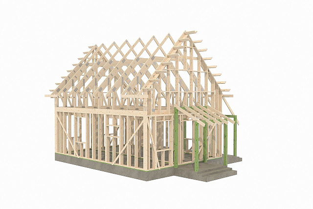 Дом из газобетона Лижмозеро, 89 кв.м