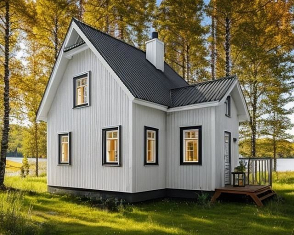 Дом из газобетона Викшезеро, 79 кв.м