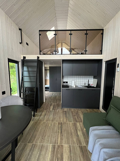 Дом из газобетона Барн-хаус, 27,5 кв.м