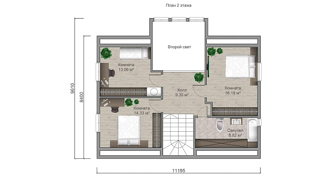Дом из газобетона Мийнола, 150 кв.м