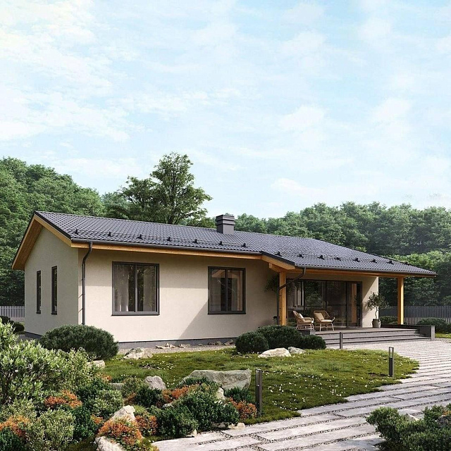 Дом из газобетона Колмуна, 122 кв.м