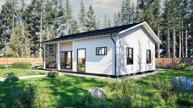 Дом из газобетона Йонка, 72 кв.м