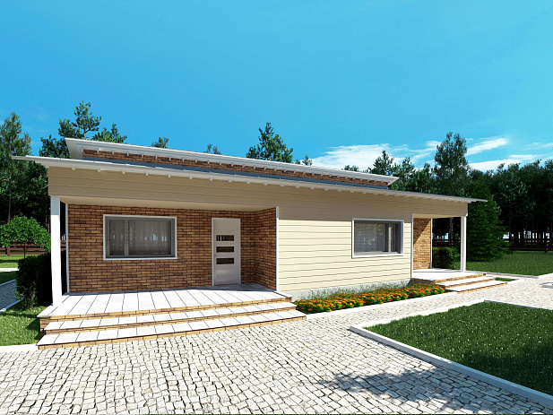 Дом из газобетона Найстенъярви, 109 кв.м