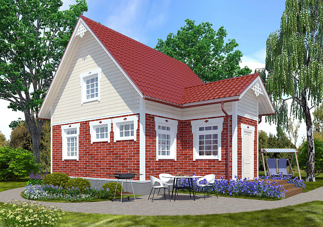 Дом из газобетона Викшезеро, 79 кв.м