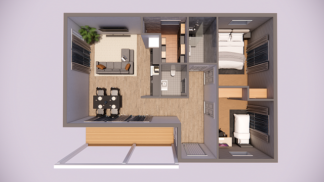 Дом из газобетона Йонка, 72 кв.м