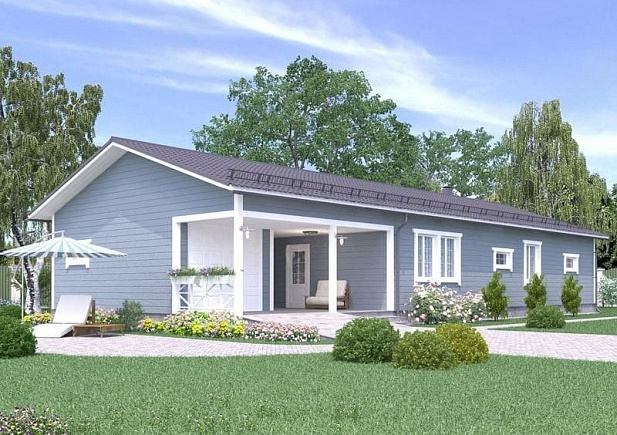 Дом из газобетона Палоярви, 149 кв.м