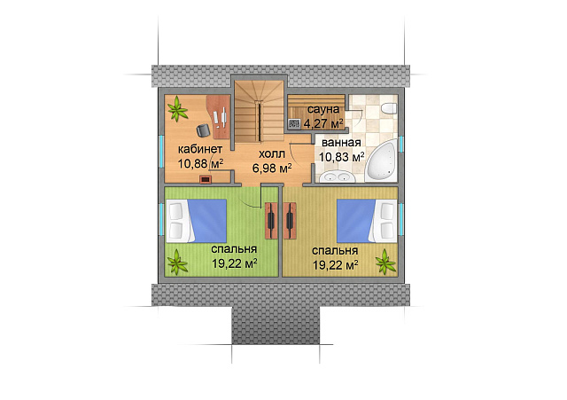 Дом из газобетона Хаапалампи, 164 кв.м
