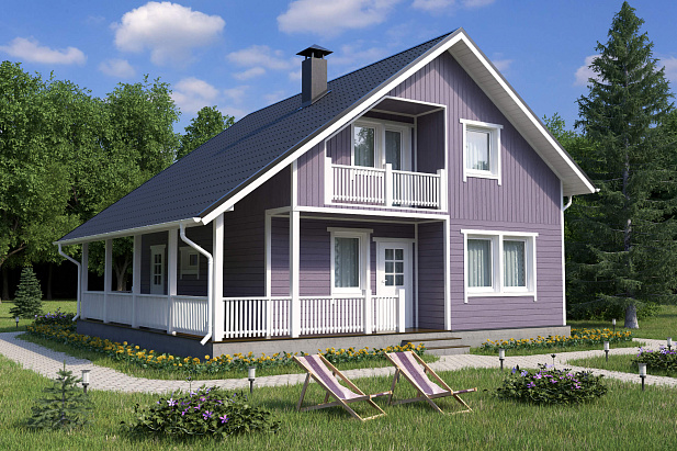 Дом из газобетона Видлица без гаража, 147 кв.м