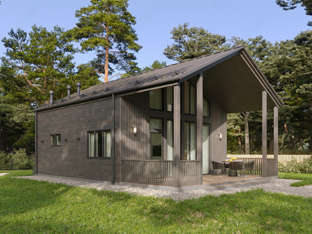 Дом из газобетона "Тиурула", 82 кв.м