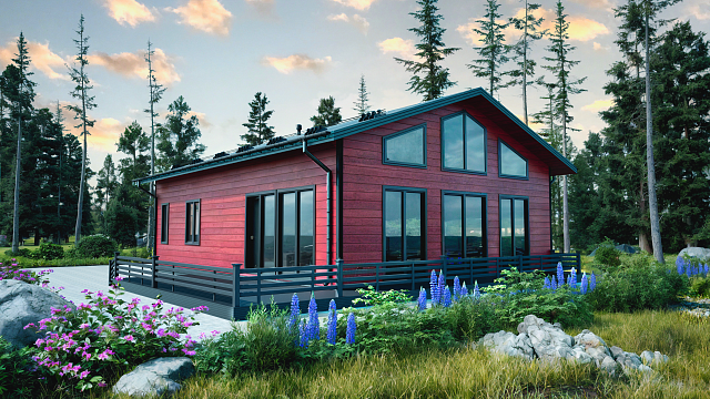 Дом из газобетона Джилии, 94 кв.м