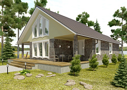 Дом из газобетона Шалговаара, 156 кв.м