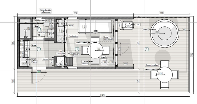 Дом из газобетона Барн-хаус, 27,5 кв.м