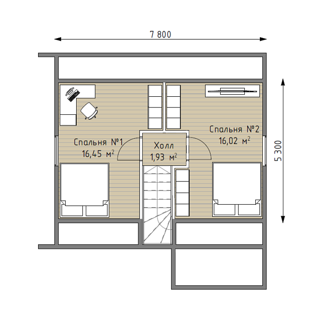 Дом из газобетона Лехта, 89 кв.м