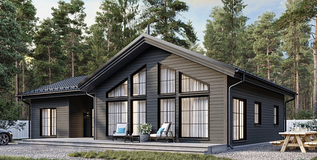 Дом из газобетона Линдозеро, 118 кв.м