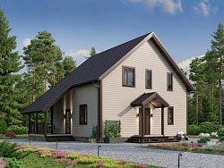 Дом из газобетона Палалахта, 130 кв.м