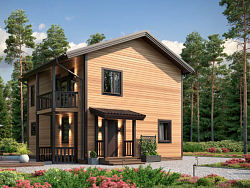 Дом из газобетона Латво, 131 кв.м