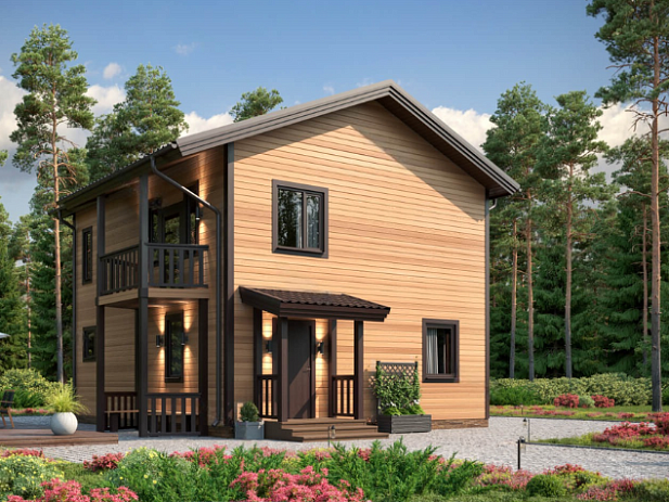 Дом из газобетона Латво, 131 кв.м