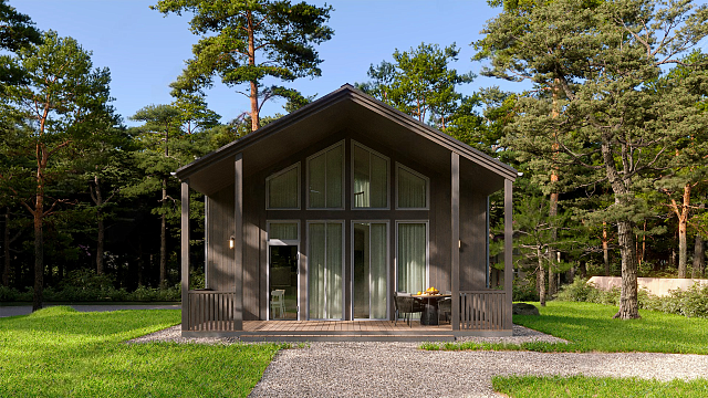 Дом из газобетона "Тиурула", 82 кв.м