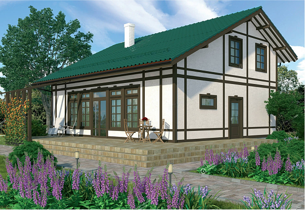 Дом из газобетона Заозерье, 142 кв.м