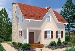 Дом из газобетона Лижмозеро, 89 кв.м