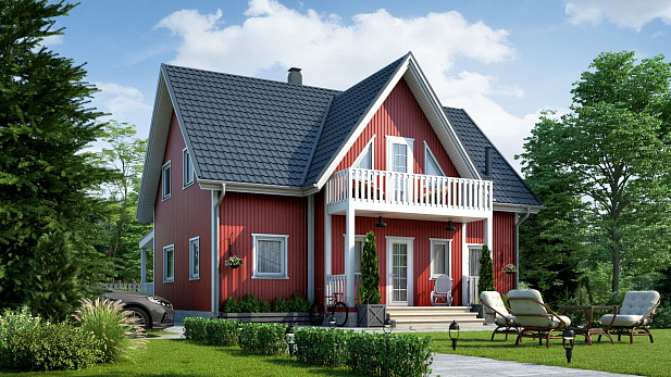 Дом из газобетона Тэдино, 191 кв.м