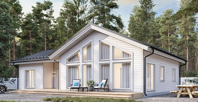 Дом из газобетона Линдозеро, 118 кв.м