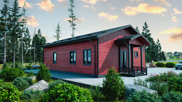 Дом из газобетона Джилии, 94 кв.м