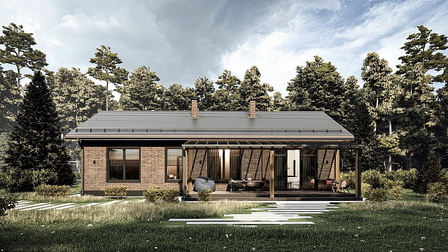 Дом из газобетона Октуба, 129 кв.м