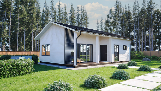 Дом из газобетона Йонка, 72 кв.м