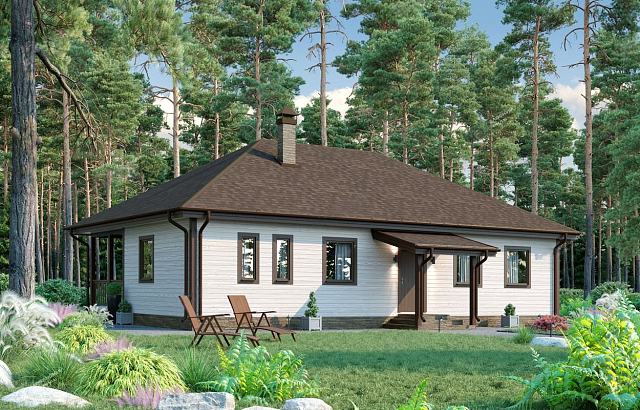 Дом из газобетона Терву, 148 кв.м