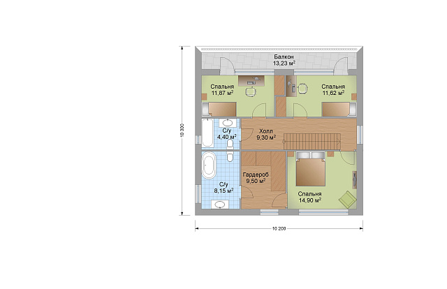 Дом из газобетона Вуорио, 244 кв.м