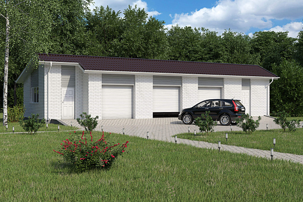 Гараж на три машины, 112 кв.м