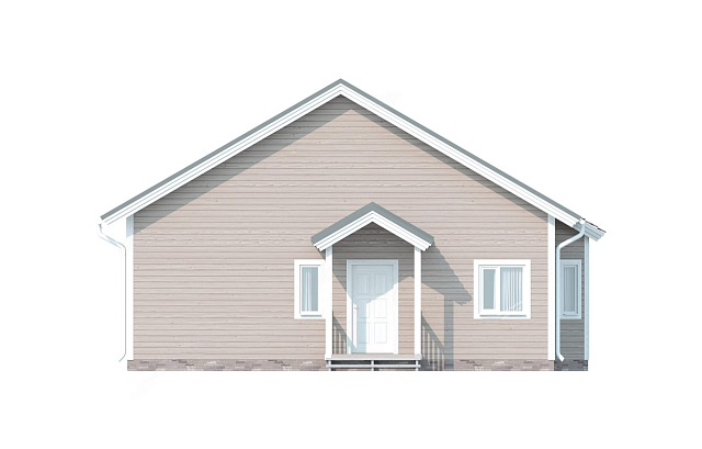 Дом из газобетона Лижма 93 кв.м