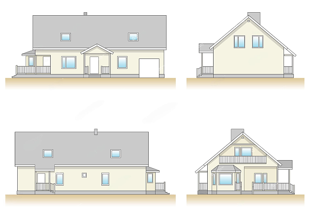 Дом из газобетона Кестеньга, 234 кв.м