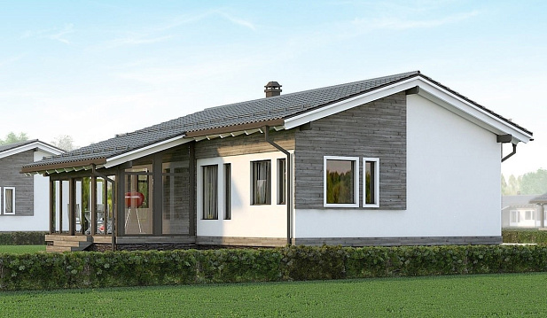 Дом из газобетона Мирре, 81 кв.м