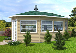 Дом из газобетона Гриль-Домик, 29 кв.м