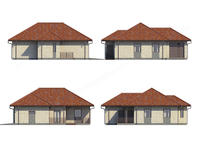 Дом из газобетона Рантуэ, 132 кв.м