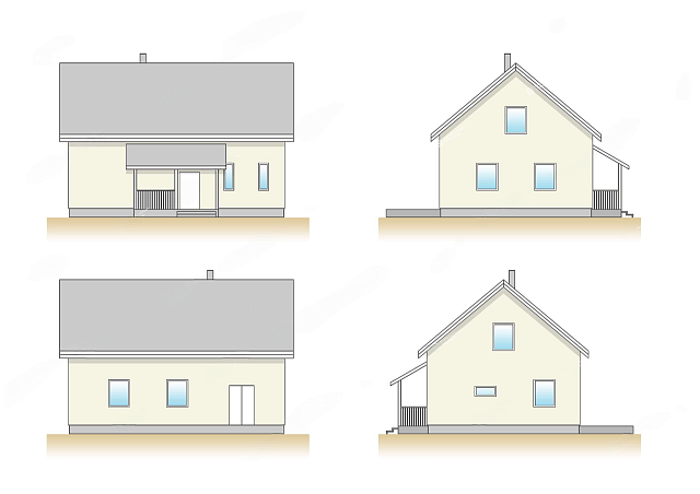 Дом из газобетона Ковера, 132 кв.м