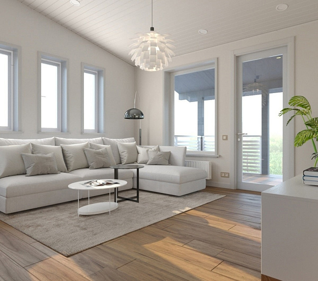 Дом из газобетона Мирре, 81 кв.м