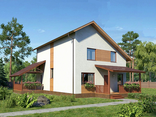 Дом из газобетона Реускула, 211 кв.м