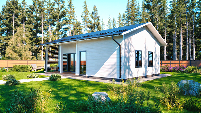 Дом из газобетона Йонка S, 65 кв.м