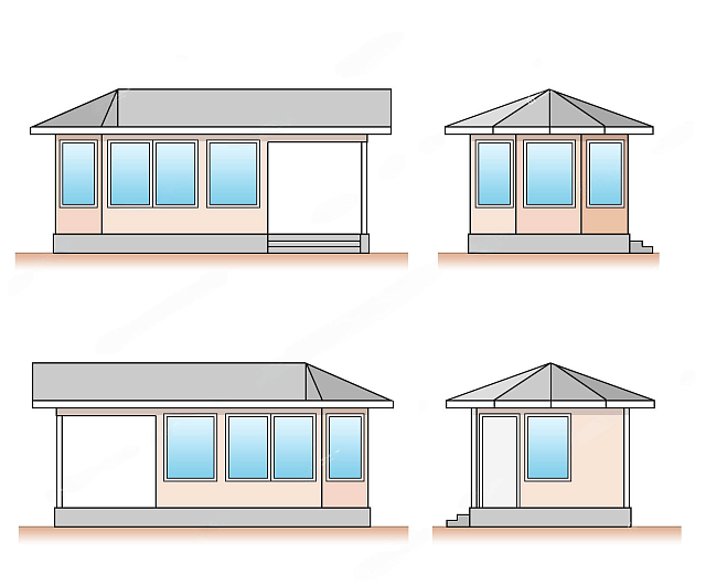 Дом из газобетона Финская летняя кухня, 24 кв.м