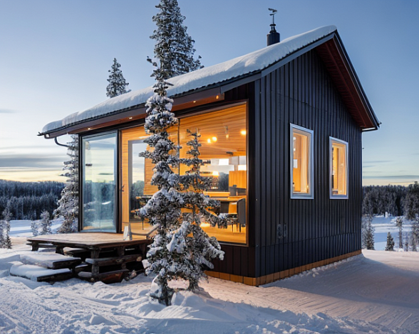 Дом из газобетона Утозеро, 30 кв.м