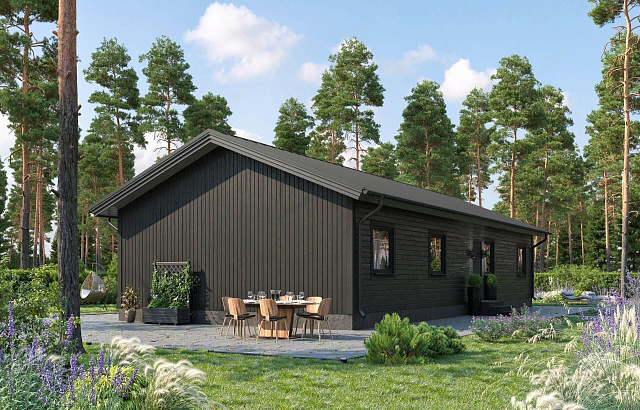 Дом из газобетона Мустова,118 кв.м