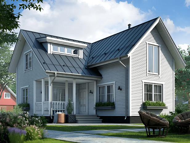 Дом из газобетона Ругозеро, 107 кв.м